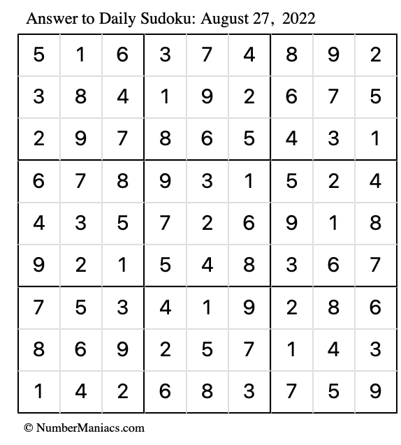 today s daily printable sudoku puzzle