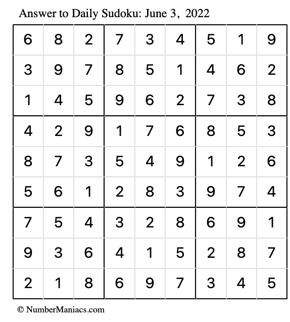 today s daily printable sudoku puzzle